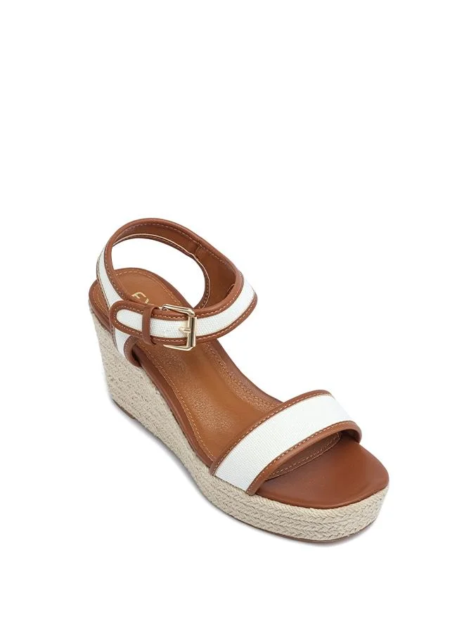 فايور Stylish Buckle Espadrille Wedge AJ 005